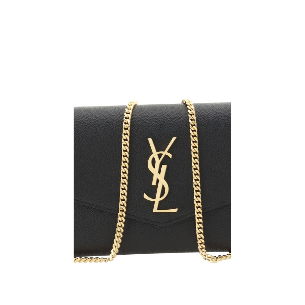 Saint Laurent Plånbok i svart kalvläder, Bos Taurus