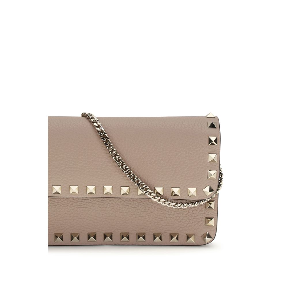 Valentino Garavani Beige Kalvläder Bos Taurus Plånbok