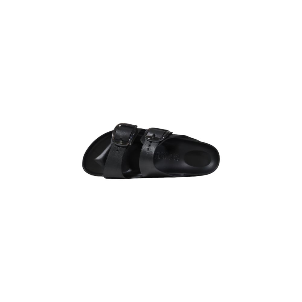 Birkenstock svarta platta sandaler i EVA