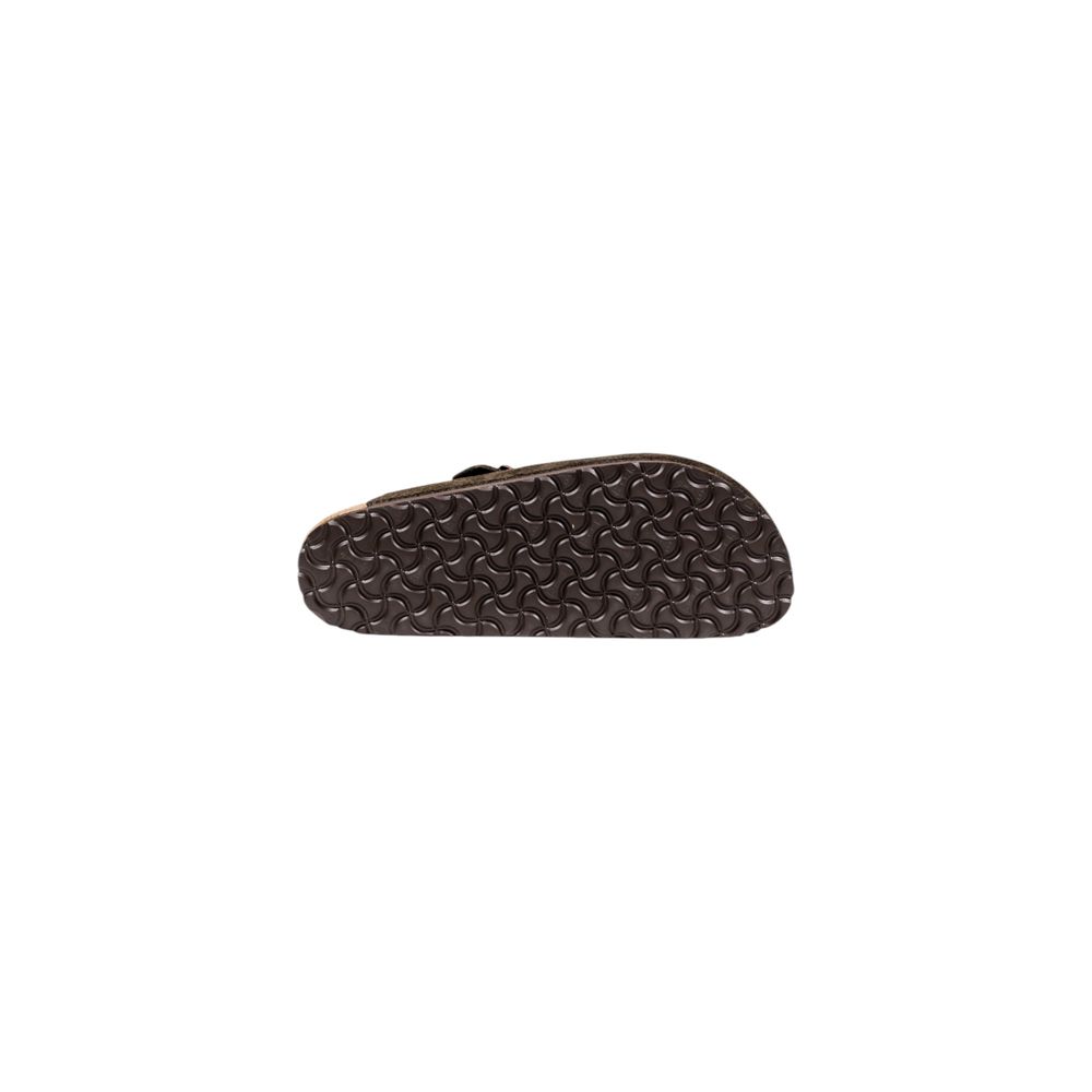 Birkenstock Tofflor i Brun Mocka och Läder