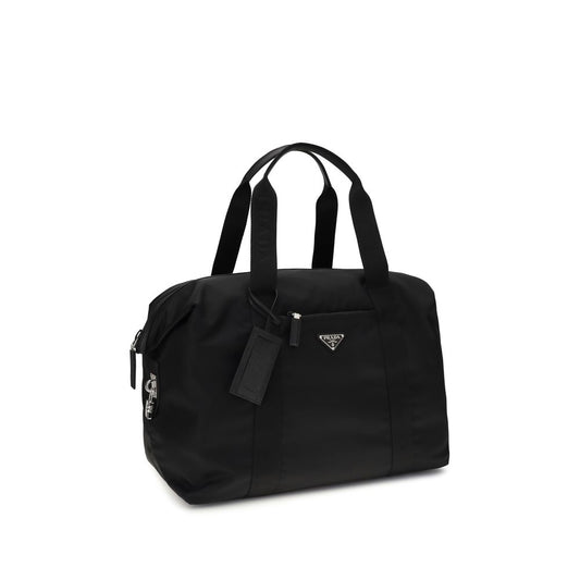Prada Svart Återvunnen Polyamid Bagage och Resa