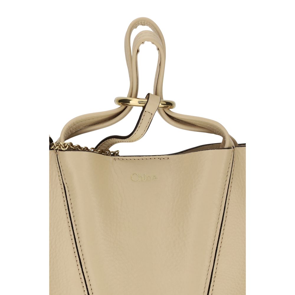 Chloé axelväska i beige kalvskinn Bos Taurus