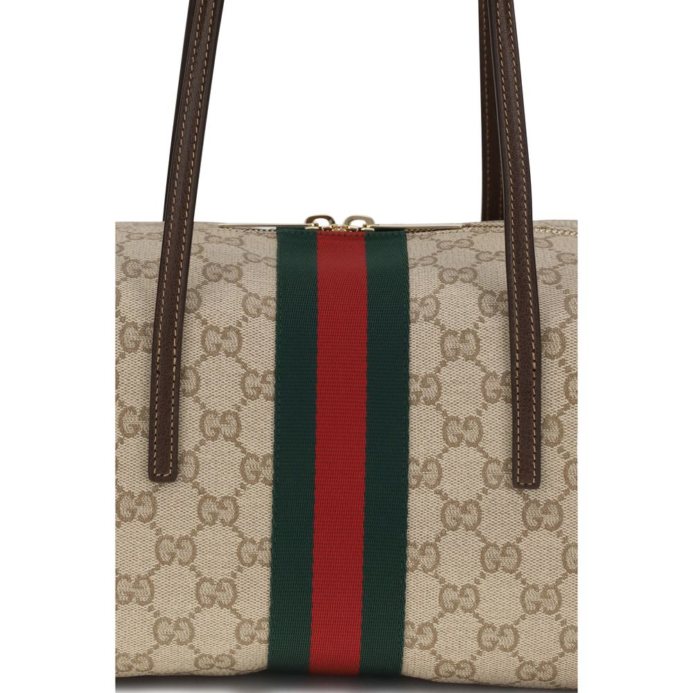Gucci beige handväska i bomull