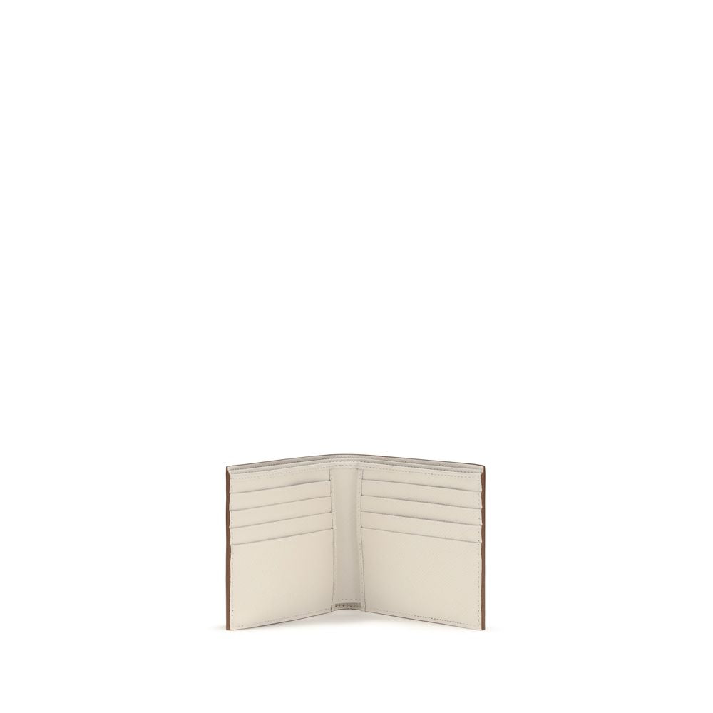 Prada Beige Kalvläder Bos Taurus Plånbok