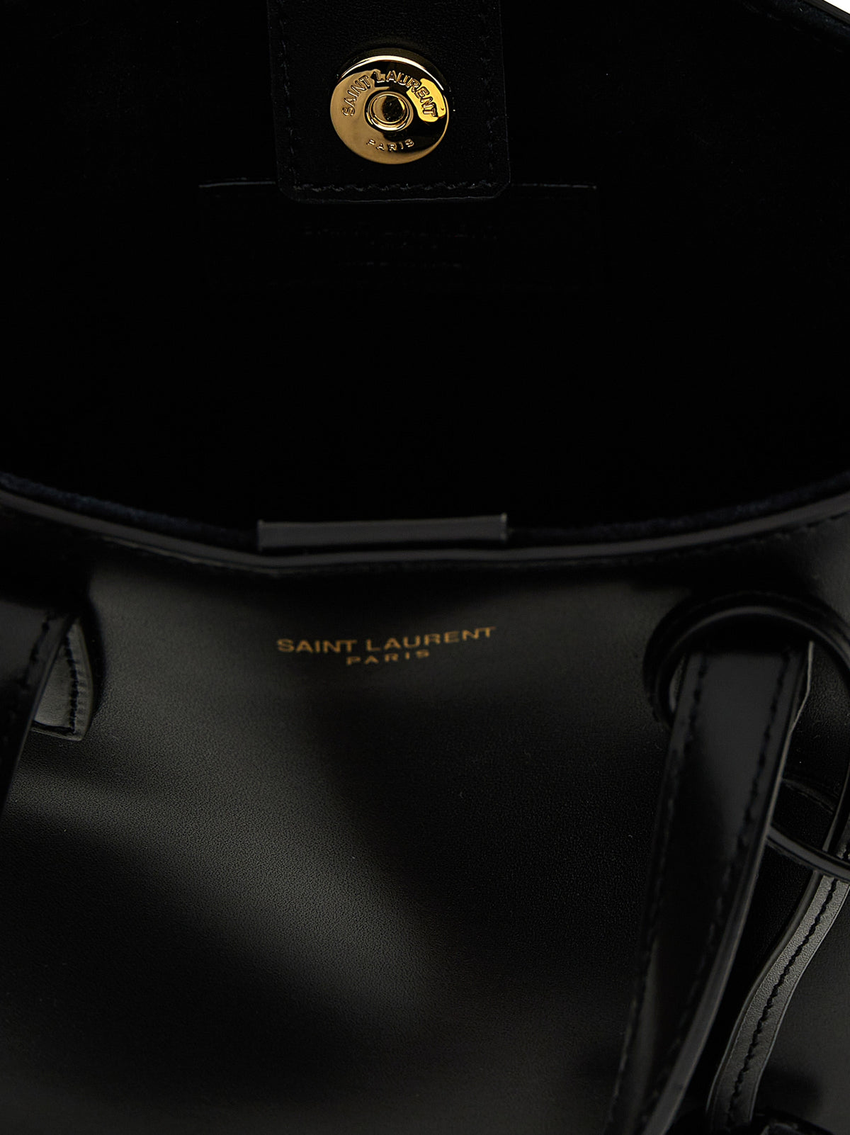 Saint Laurent Black Calfskin Tote Bag