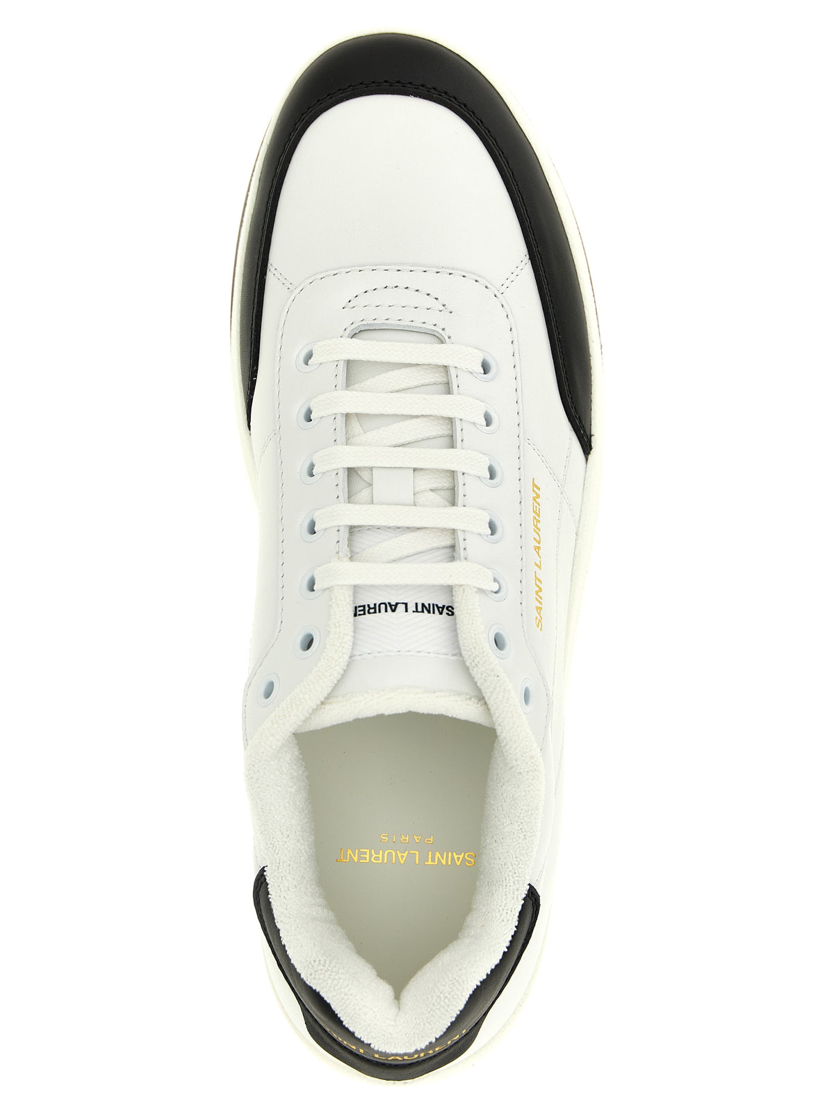 Saint Laurent Sneakers i kalvskinn med två färger