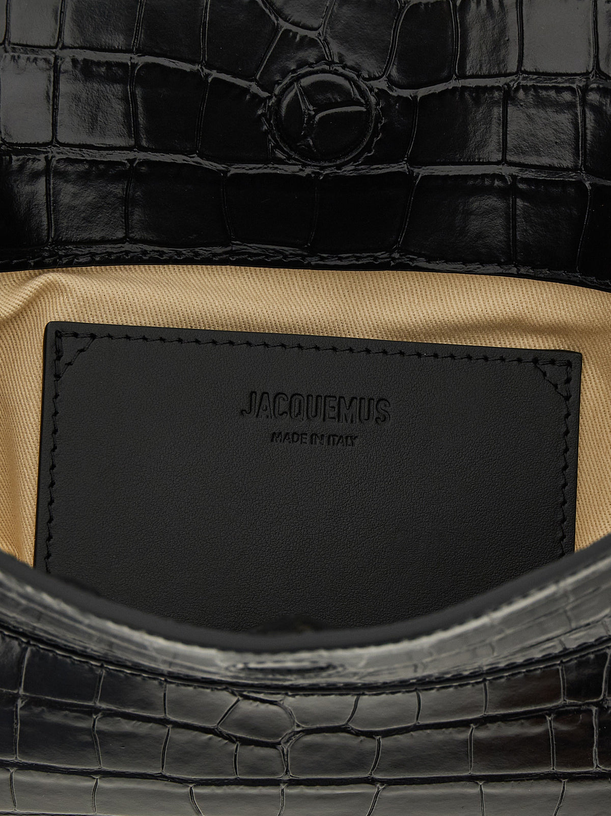 Jacquemus Svart Kalvskinn Axelremsväska