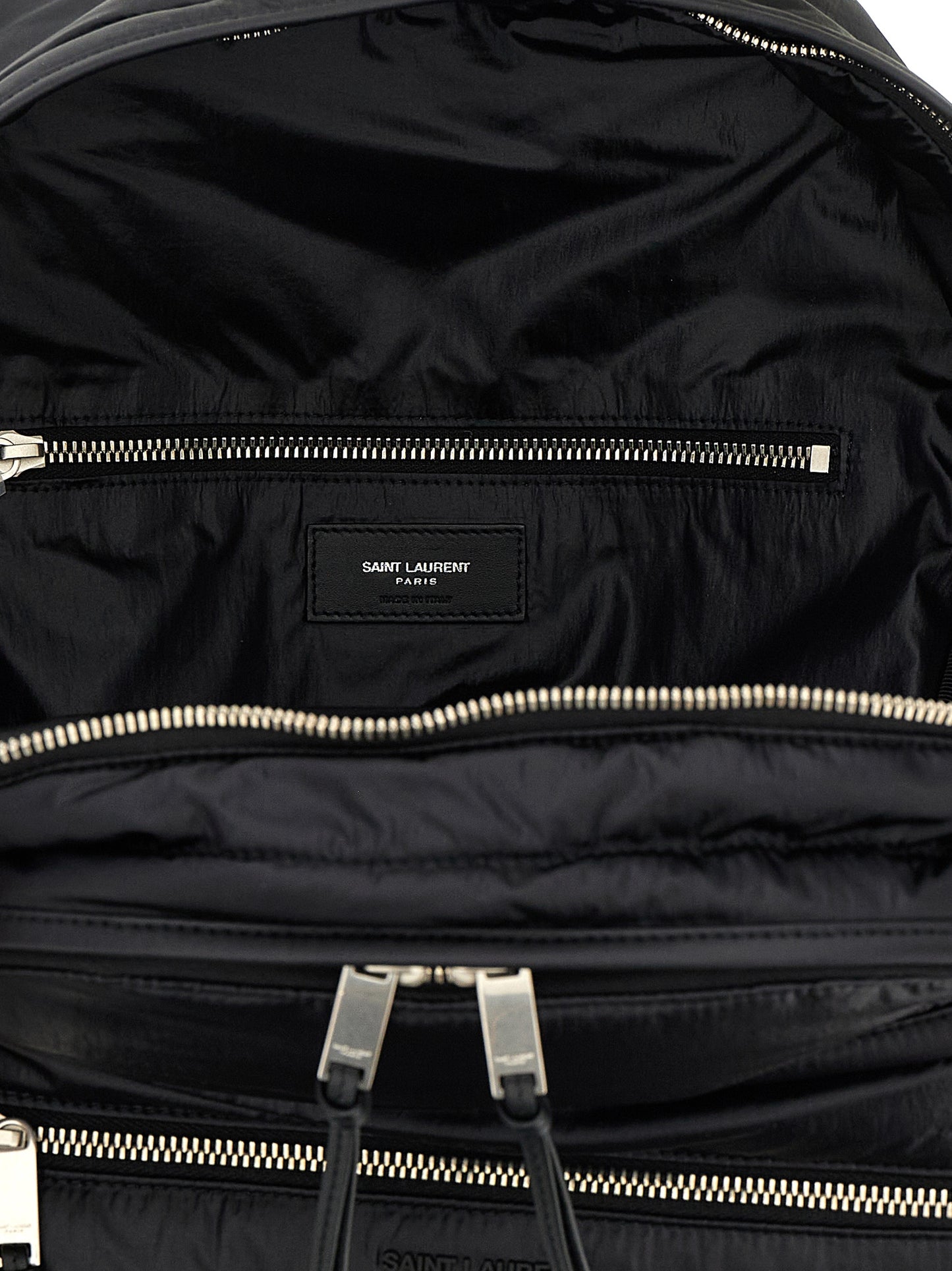 Saint Laurent Ryggsäck i svart kalvskinn