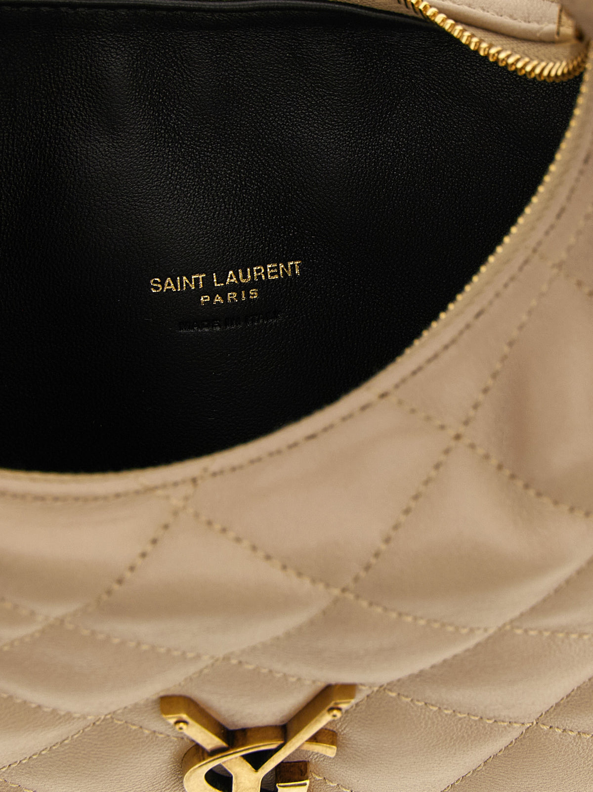 Saint Laurent Beige Lammväska i Läder