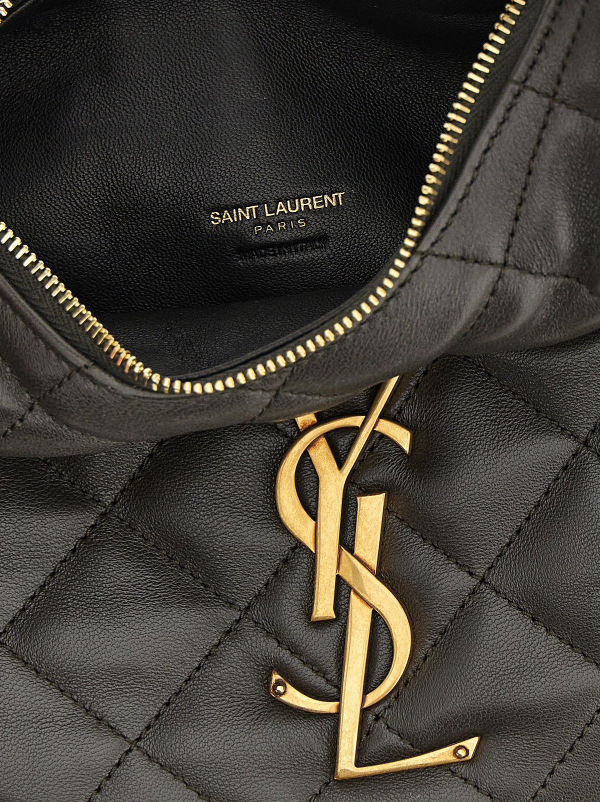 Saint Laurent Handväska i brunt lammskinn