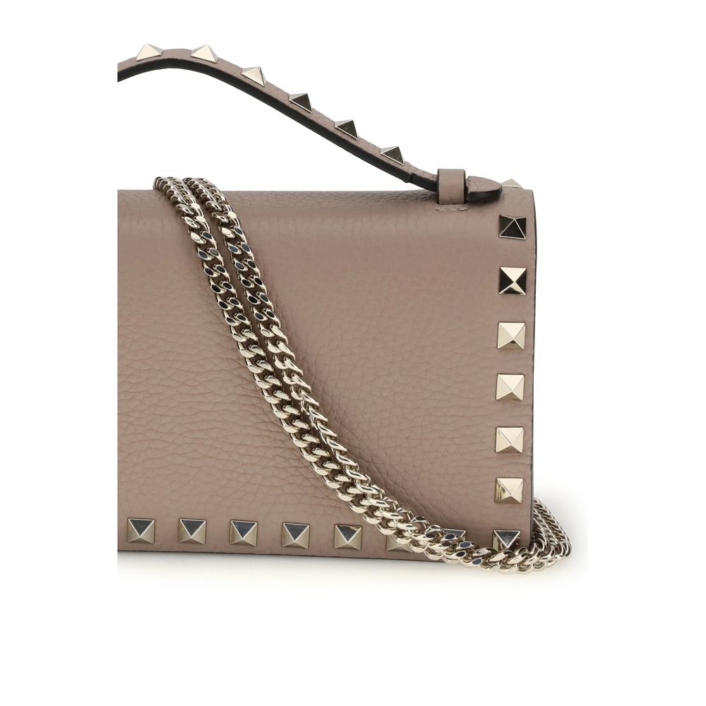 Valentino Garavani Beige kalvläder Bos Taurus Plånbok