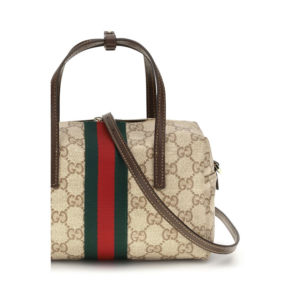 Gucci handväska i beigt tyg