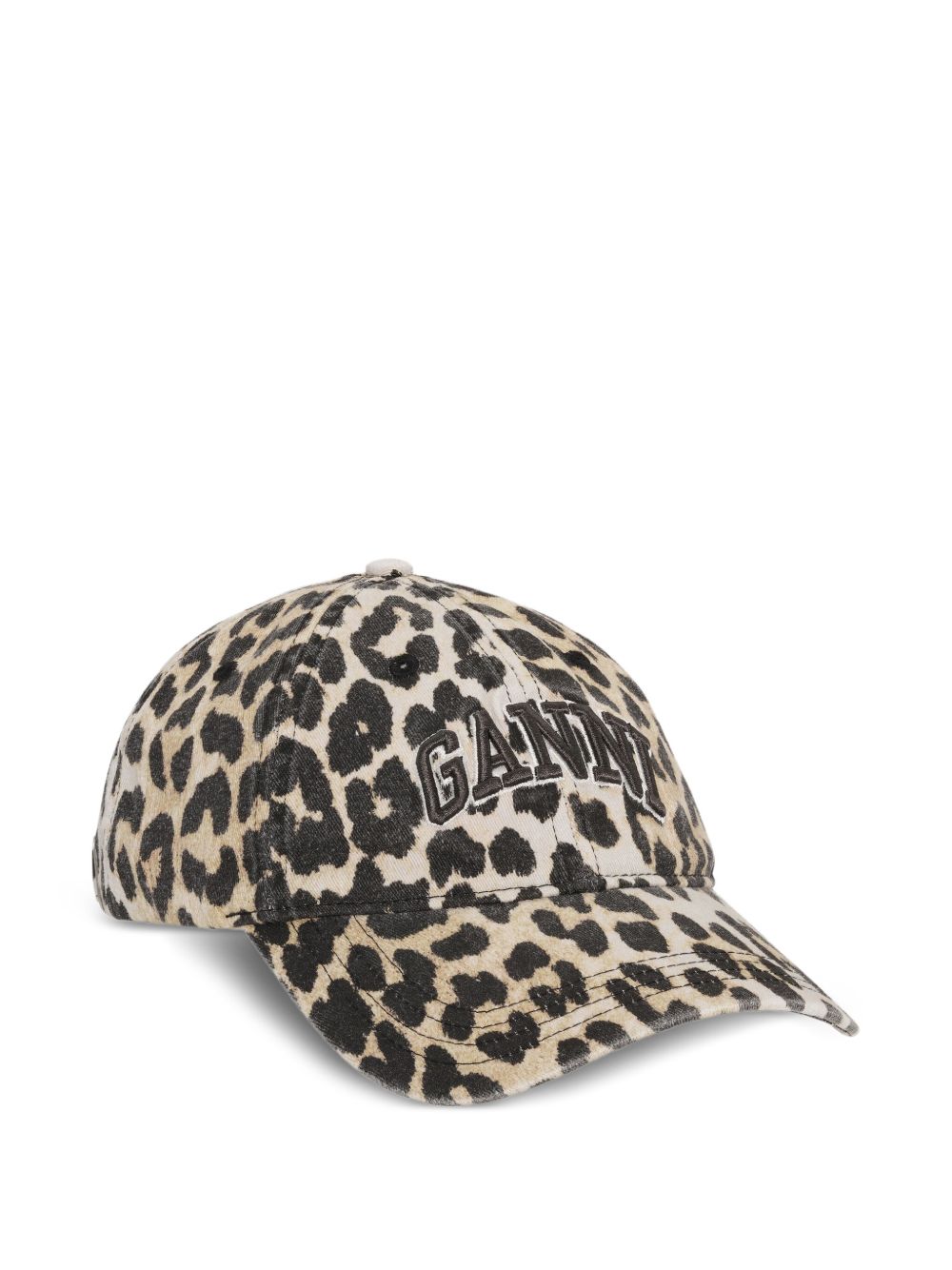 Ganni Leopard Canvas keps