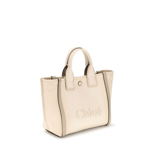 Chloé handväska i beige bomull