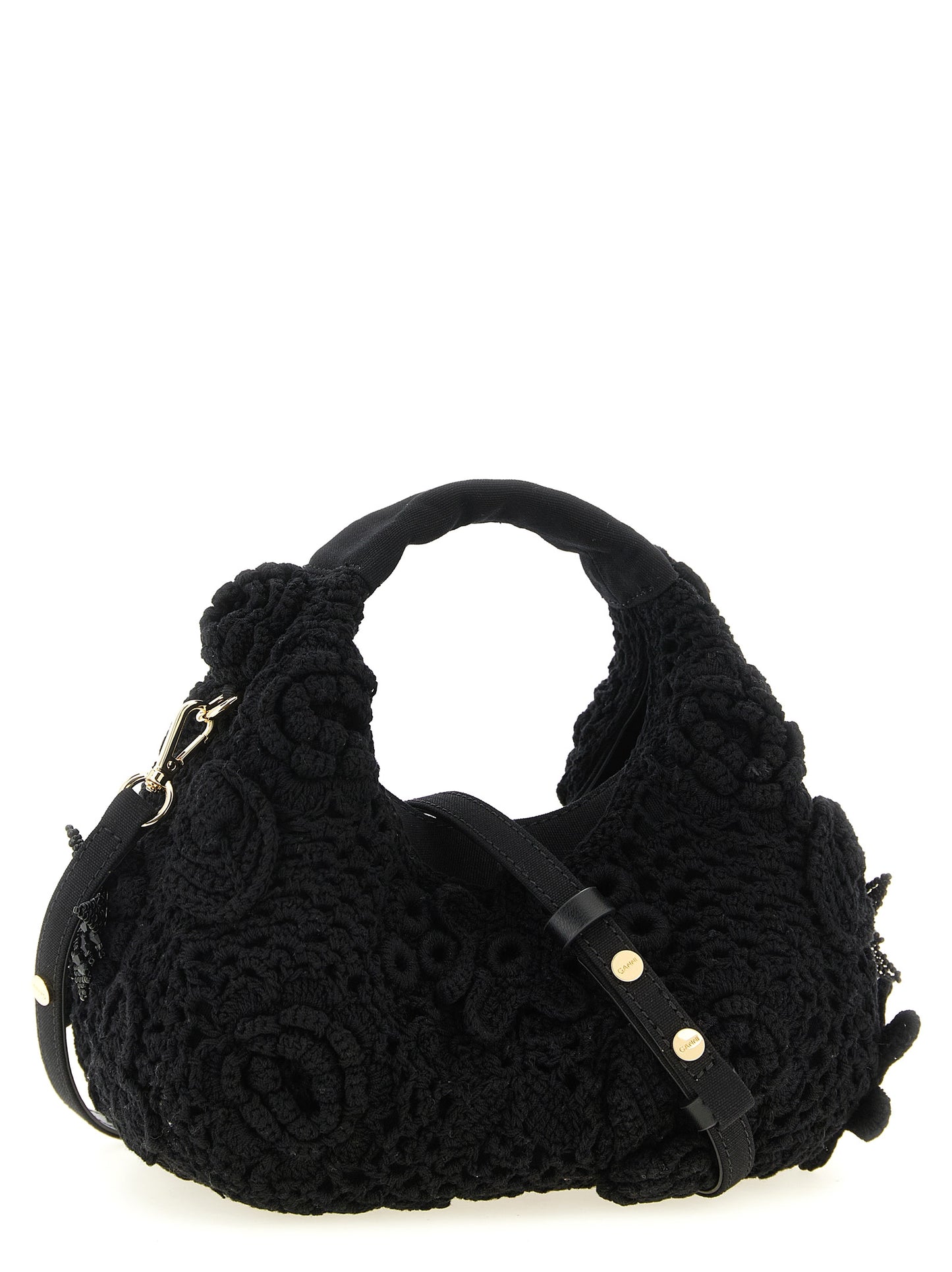 Ganni Mini Hobo Crochet väska