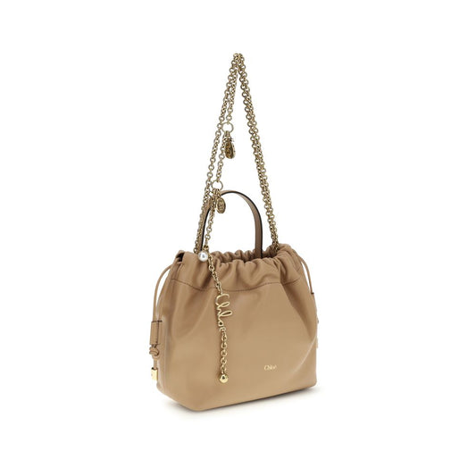 Chloé Beige Lamm Ovis Aries Aries Axelremsväska