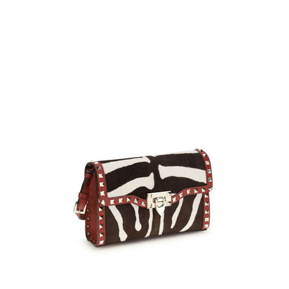 Valentino Garavani Multicolor Calf Leather Bos Taurus Shoulder Bag