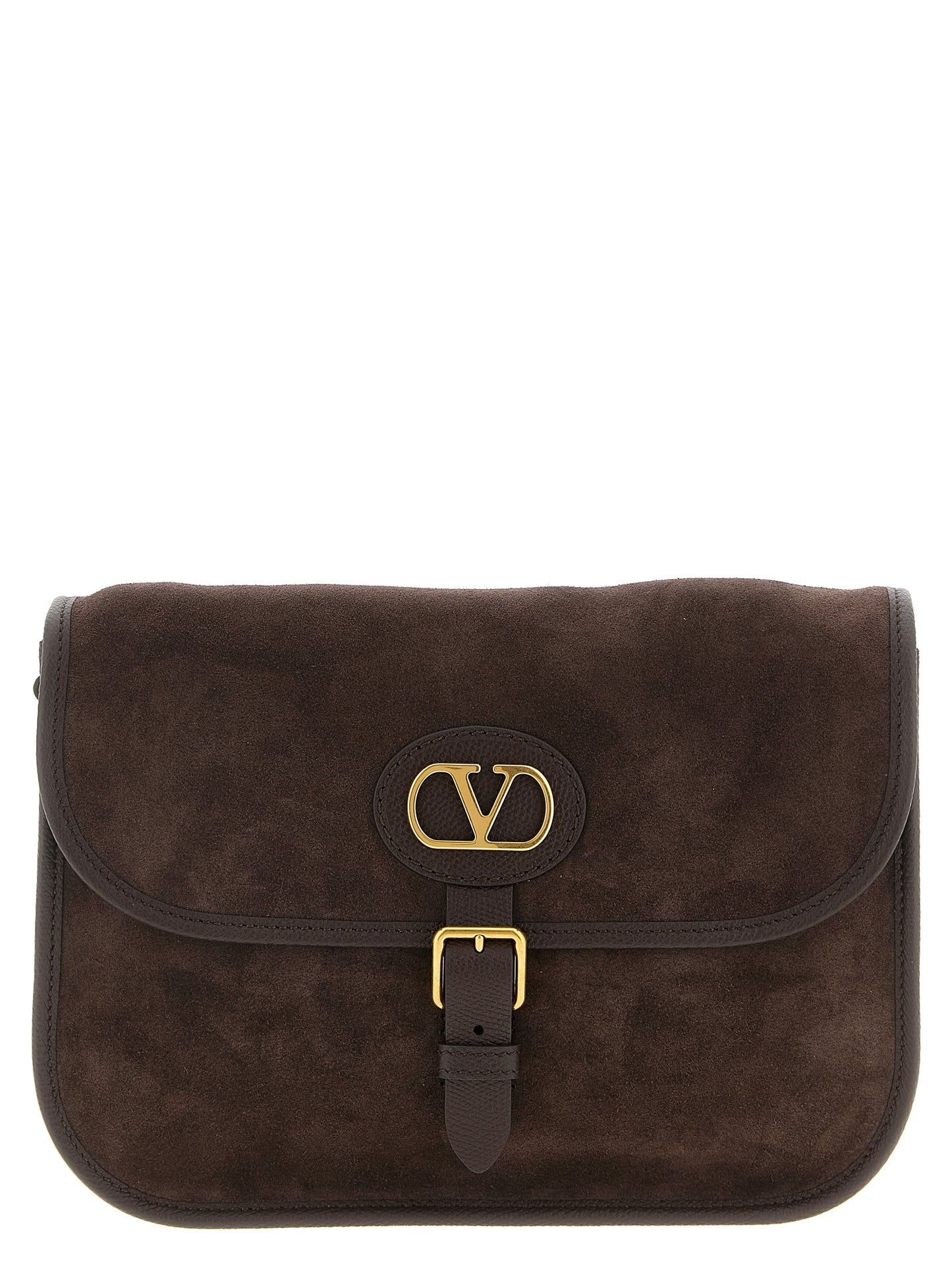 Valentino Garavani Brown Cowhide Crossbody Bag