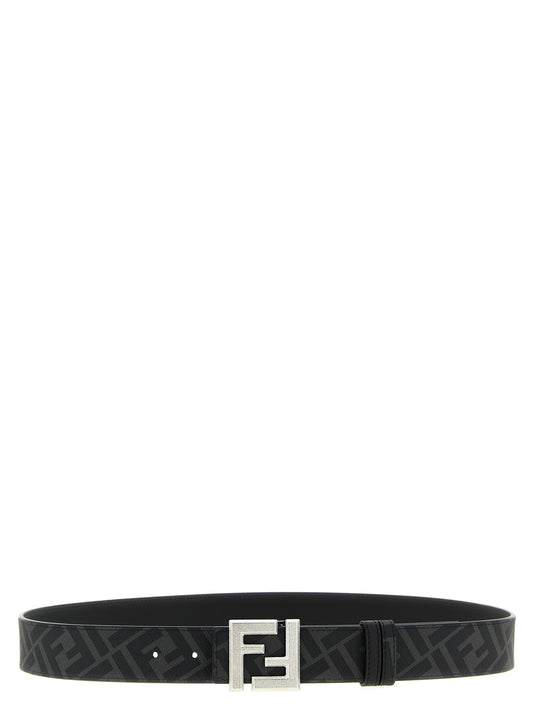 Fendi Black Calfskin Regular Belt