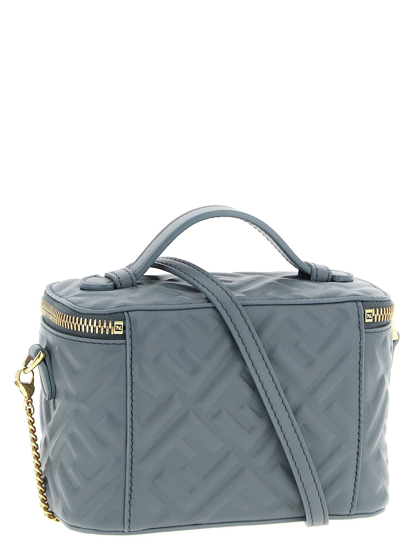 Fendi Blue Lamb Leather Handbag