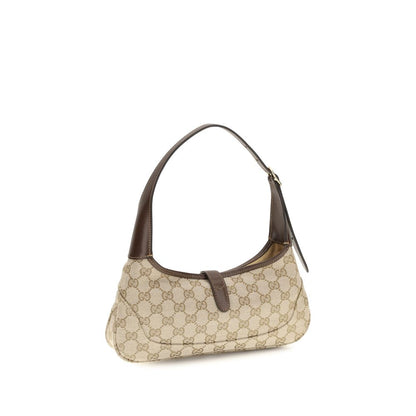 Gucci handväska i beigt tyg