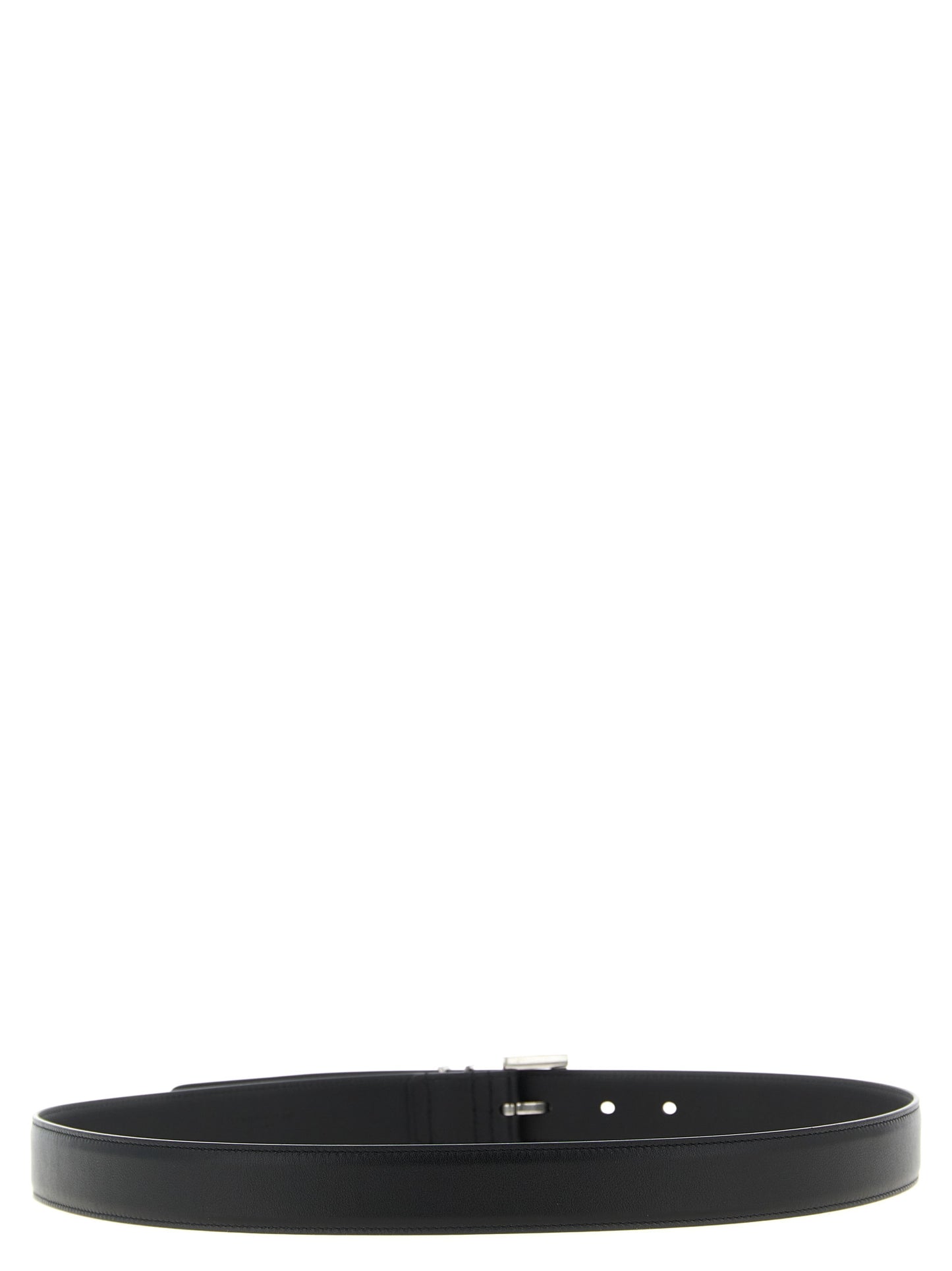 Saint Laurent Black Calfskin Regular Belt