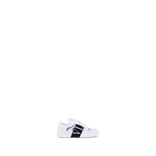 Valentino Garavani vita sneakers i kalvläder av Bos Taurus-typ