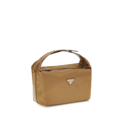 Prada Beige Handväska i Återvunnen Polyamid
