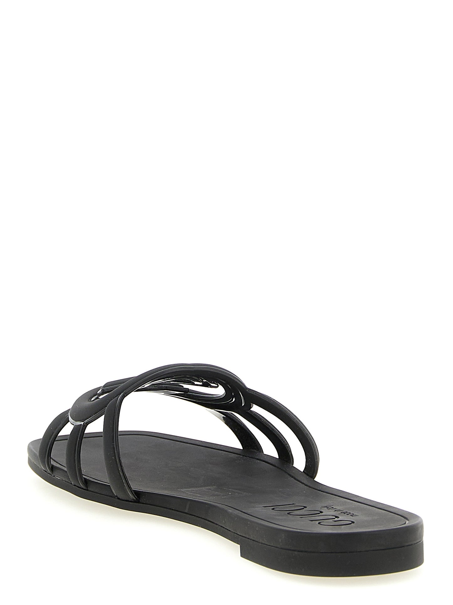 Gucci Black Rubber Slides