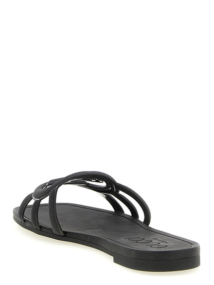 Gucci Black Rubber Slides