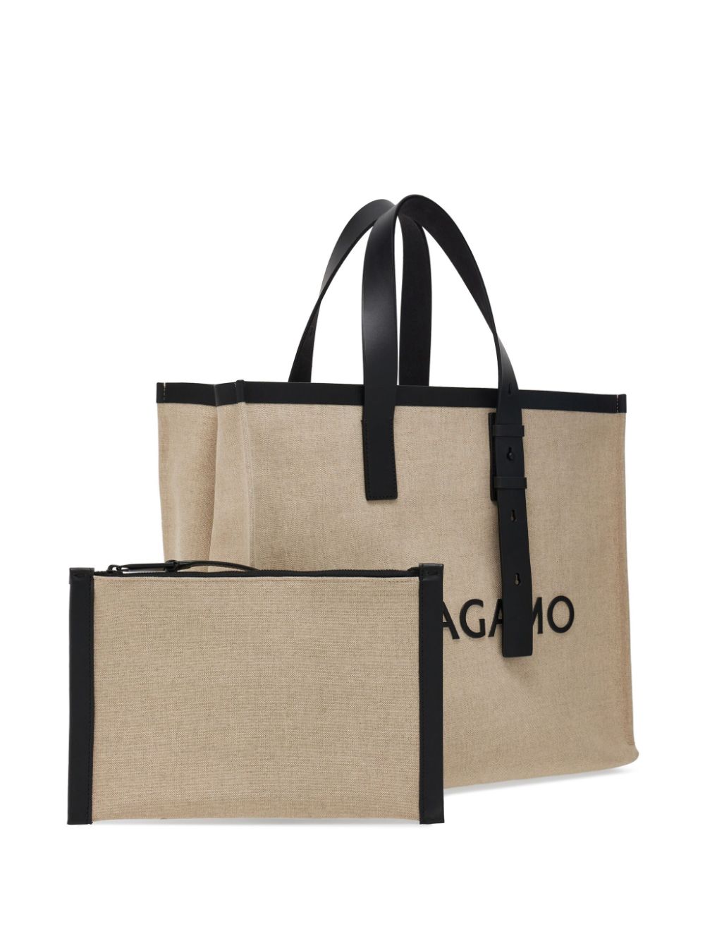 Ferragamo läder tote bag