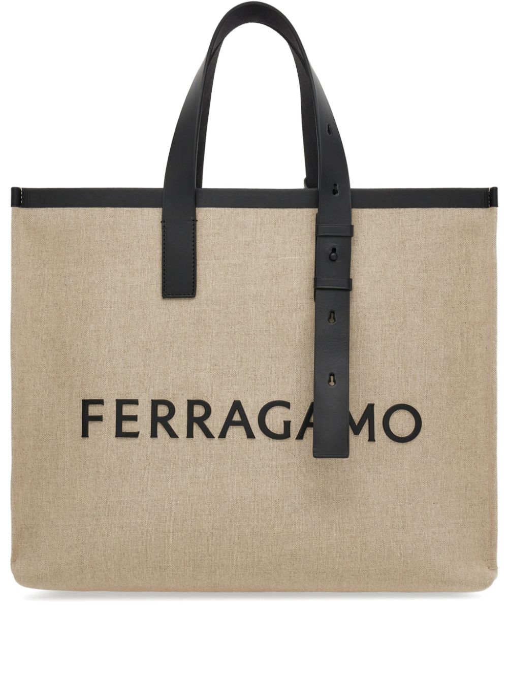 Ferragamo läder tote bag