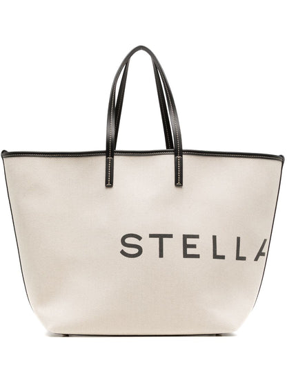 Bolso tote de lona con el logo de Stella McCartney