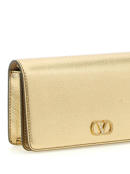 Valentino Garavani Gold Calfskin Crossbody Bag