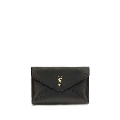 Saint Laurent Black Lamb Ovis Aries Aries Wallet