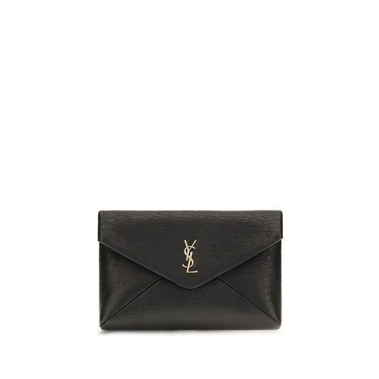 Saint Laurent Svart Lamm Ovis Aries Aries Clutchväska