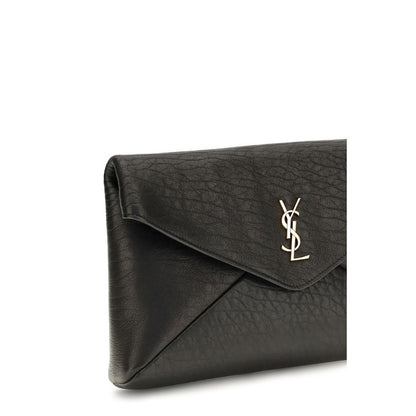 Saint Laurent Black Lamb Ovis Aries Aries Wallet