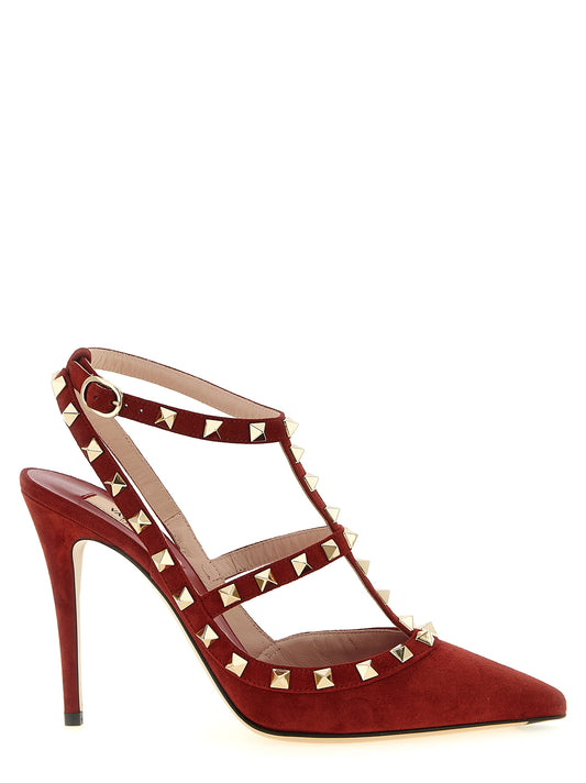 Valentino Garavani Högklackade Pumps i Flerfärgat Kalvskinn