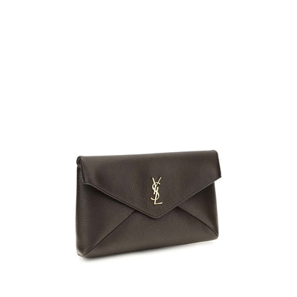 Saint Laurent Brown Lamb kuvertväska