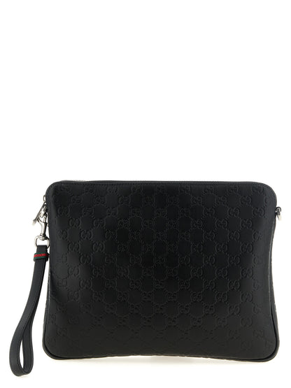 Gucci Black Calfskin Crossbody väska