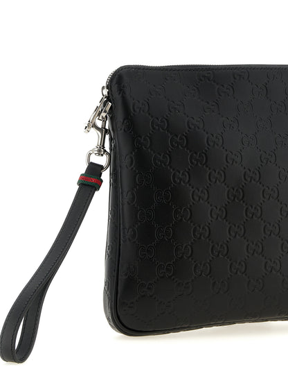 Gucci Black Calfskin Crossbody väska