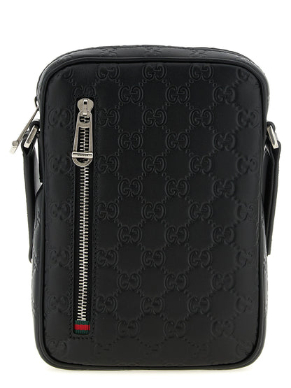 Gucci Black Calfskin Crossbody väska