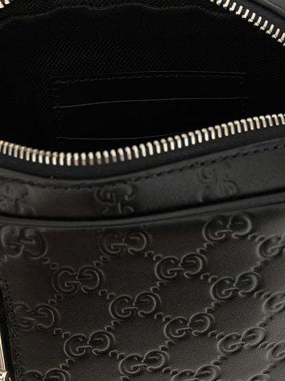 Gucci Black Calfskin Crossbody väska
