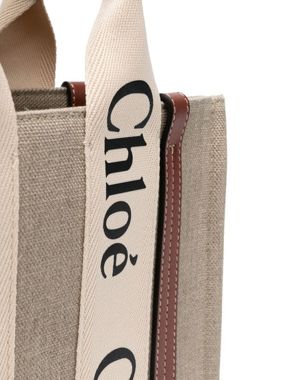 Bolso tote pequeño Woody de piel de Chloé