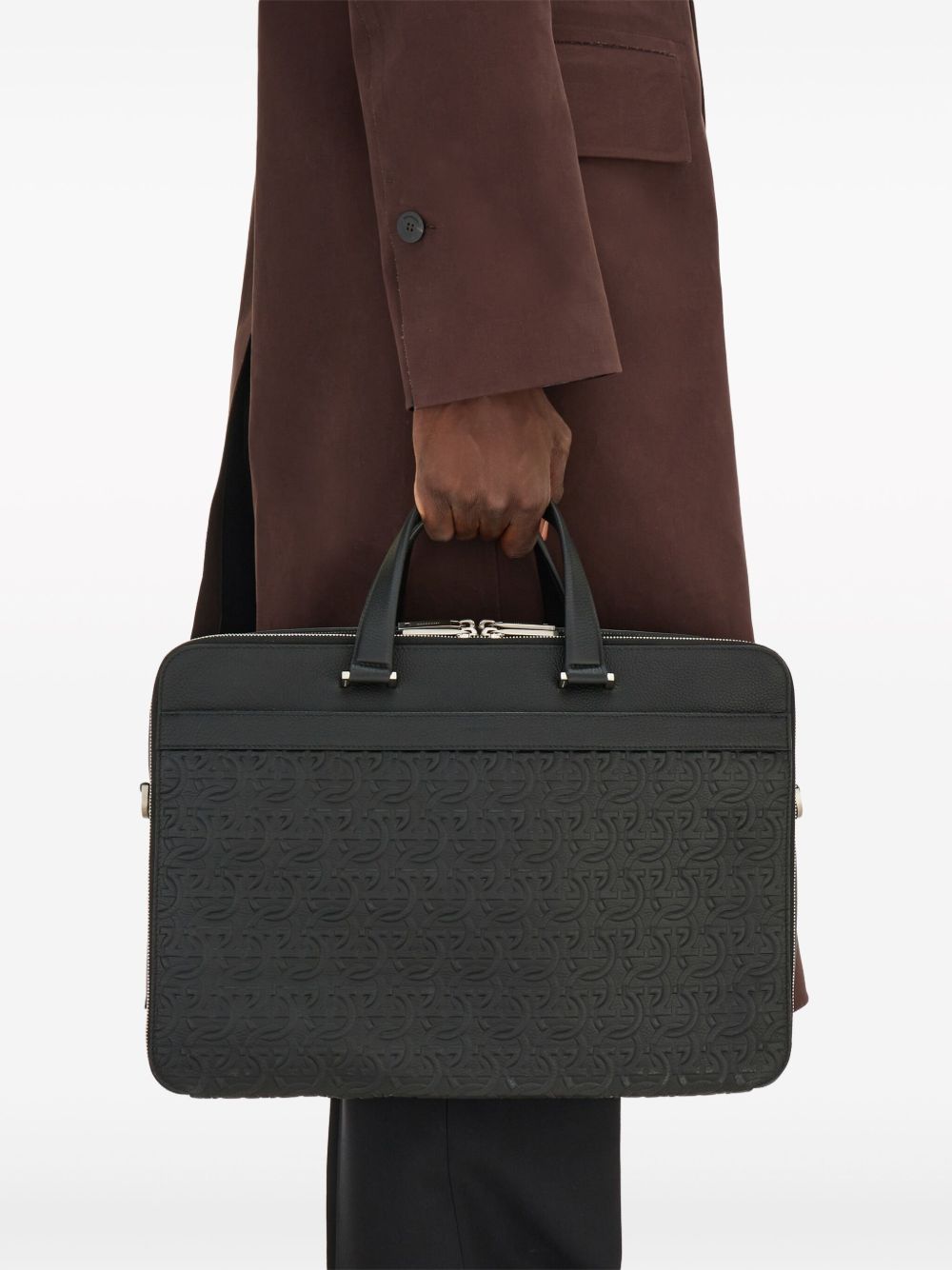 Ferragamo Embossed Gancini laptop