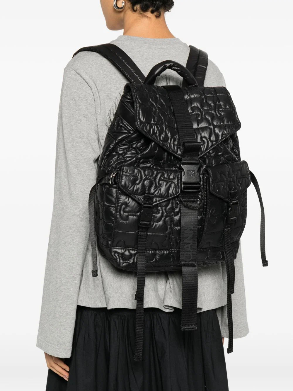 Ganni Quilted Buckle
