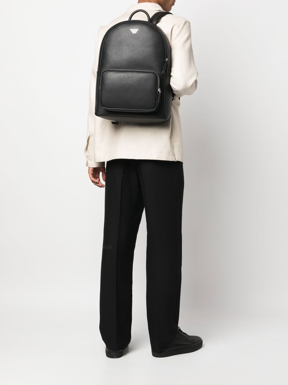 Emporio Armani Läder ryggsäck