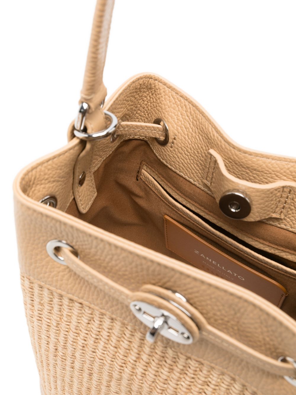 Zanellato MondÃ  Vimini liten bucket bag
