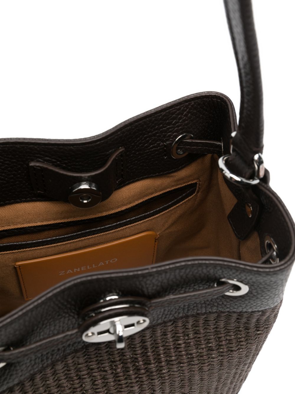 Zanellato MondÃ  Vimini liten bucket bag