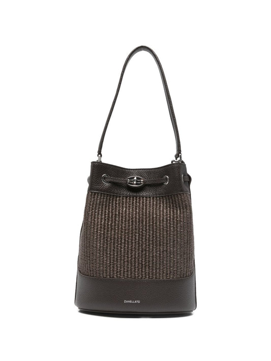 Zanellato MondÃ  Vimini liten bucket bag